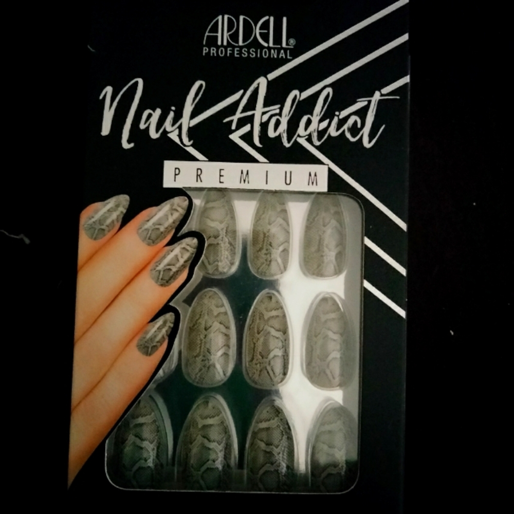 BOGO 1/2 Off any other makeup item, Ardell Professional Grey Python Nails kit